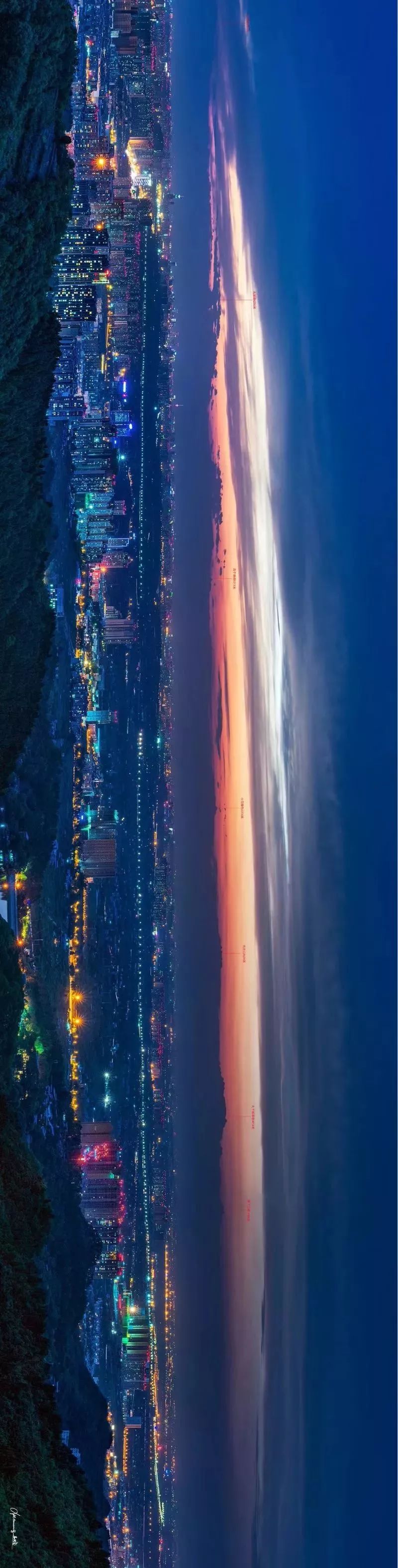 俯瞰成都全景的山,夜晚俯瞰成都全景的地方