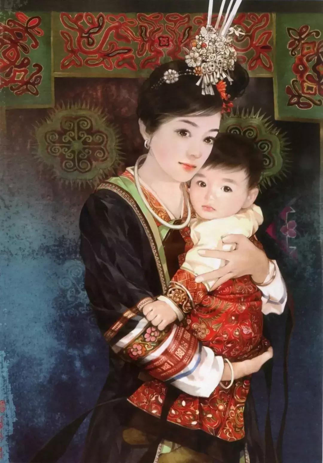 插画美女唯美简约,台湾当代著名的插画家