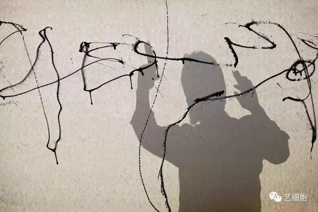 射墨创作,射墨盲书书法欣赏