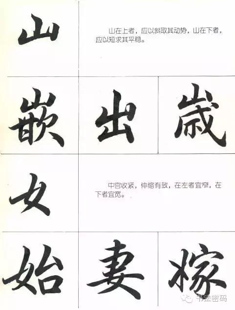 行书22个写法,米芾行书笔画偏旁部首精解