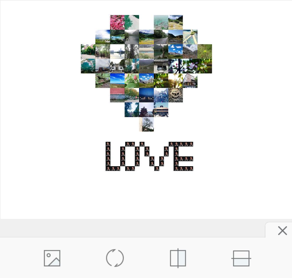 love制作视频教程,love心形九宫格拼图方法