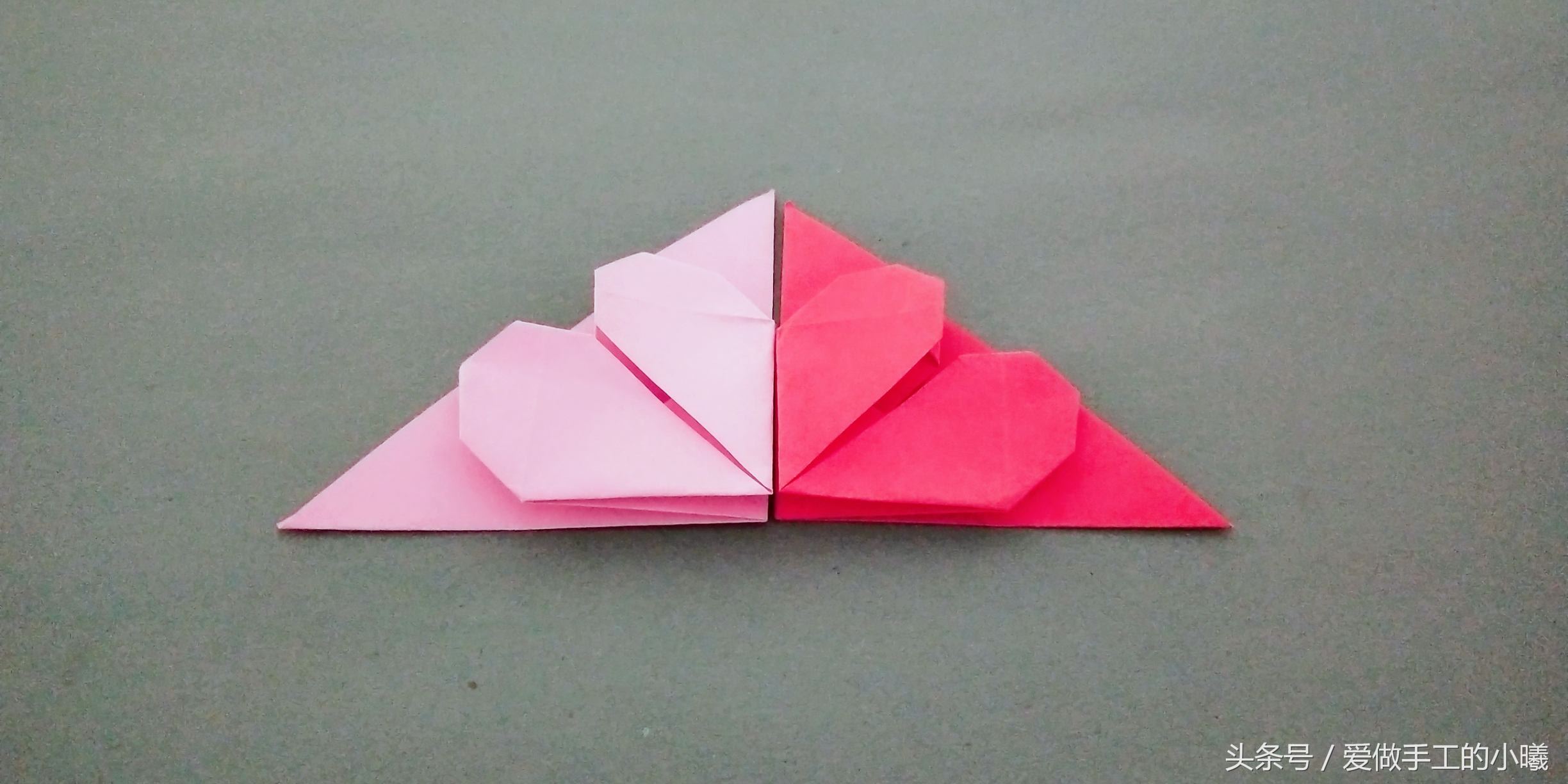 爱心书签的折纸方法,爱心折纸小视频书签