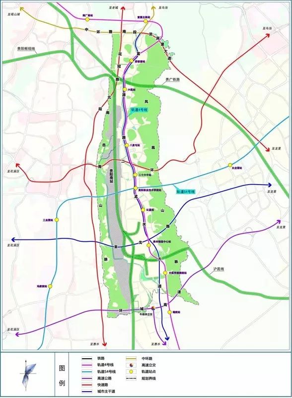 贵阳市2020-2035市域规划图,贵阳19个中心城区规划