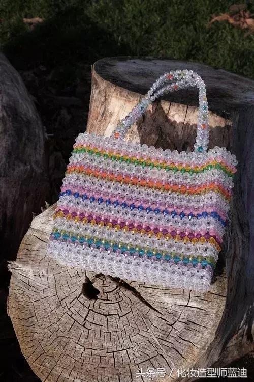 珠子手工包推荐,奶奶风的串珠包