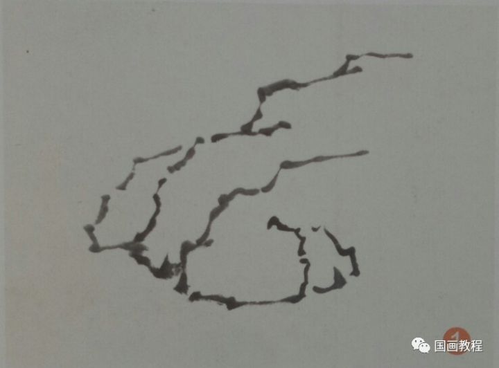 山石画技法,大师黎雄才教你如何画山石