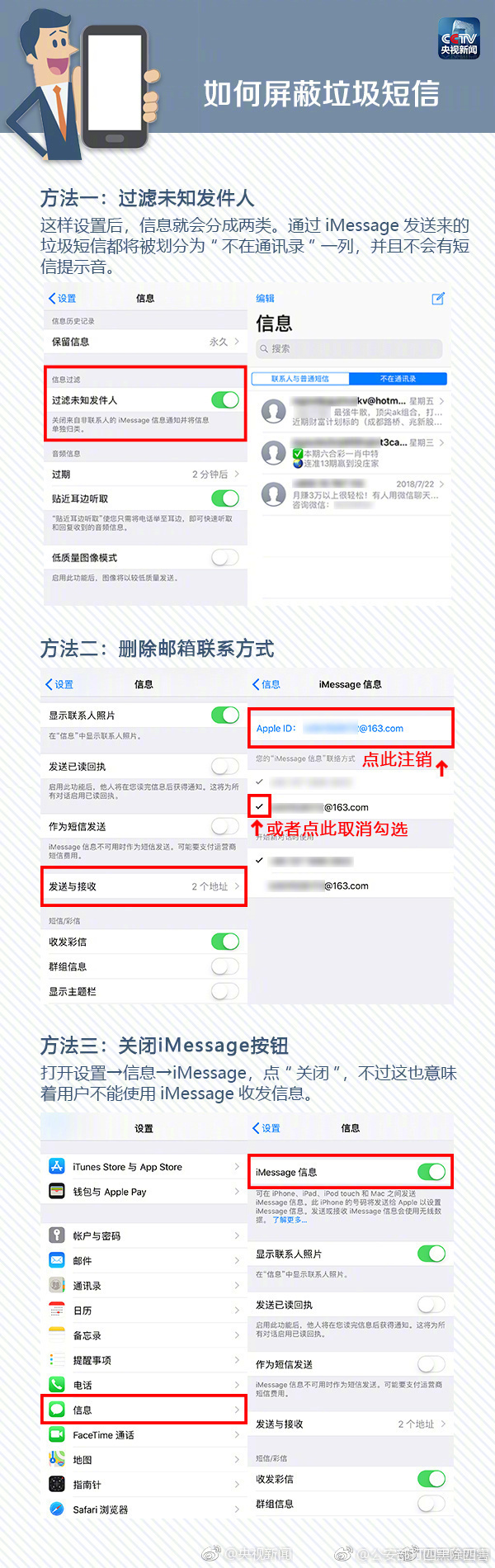 苹果手机怎么屏蔽骚扰短信,微信如何屏蔽垃圾短信和骚扰电话
