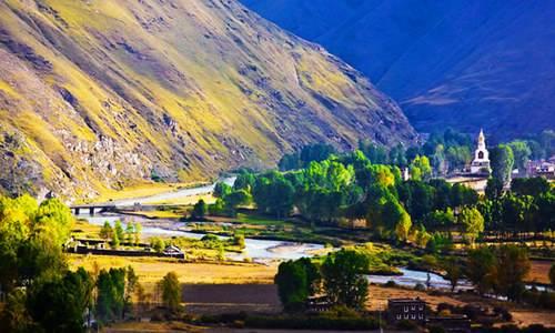 成都稻城亚丁拉萨大环线旅游图,川西环线6天去稻城色达