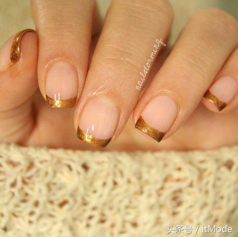 美甲夏天不要甲片推荐什么,短指甲手黑适合夏天的美甲