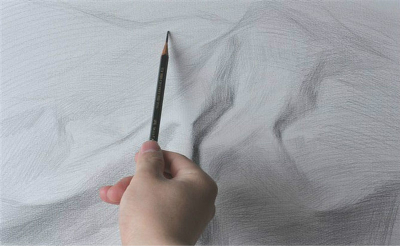 素描衬布默写构图技巧,素描中红色衬布的画法