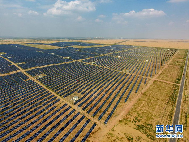 天空之眼瞰库布其沙漠