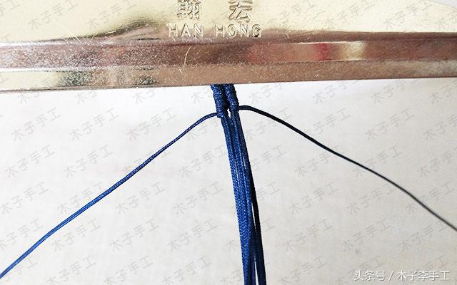 项链绳编法收尾打结扣,项链绳扣怎么系