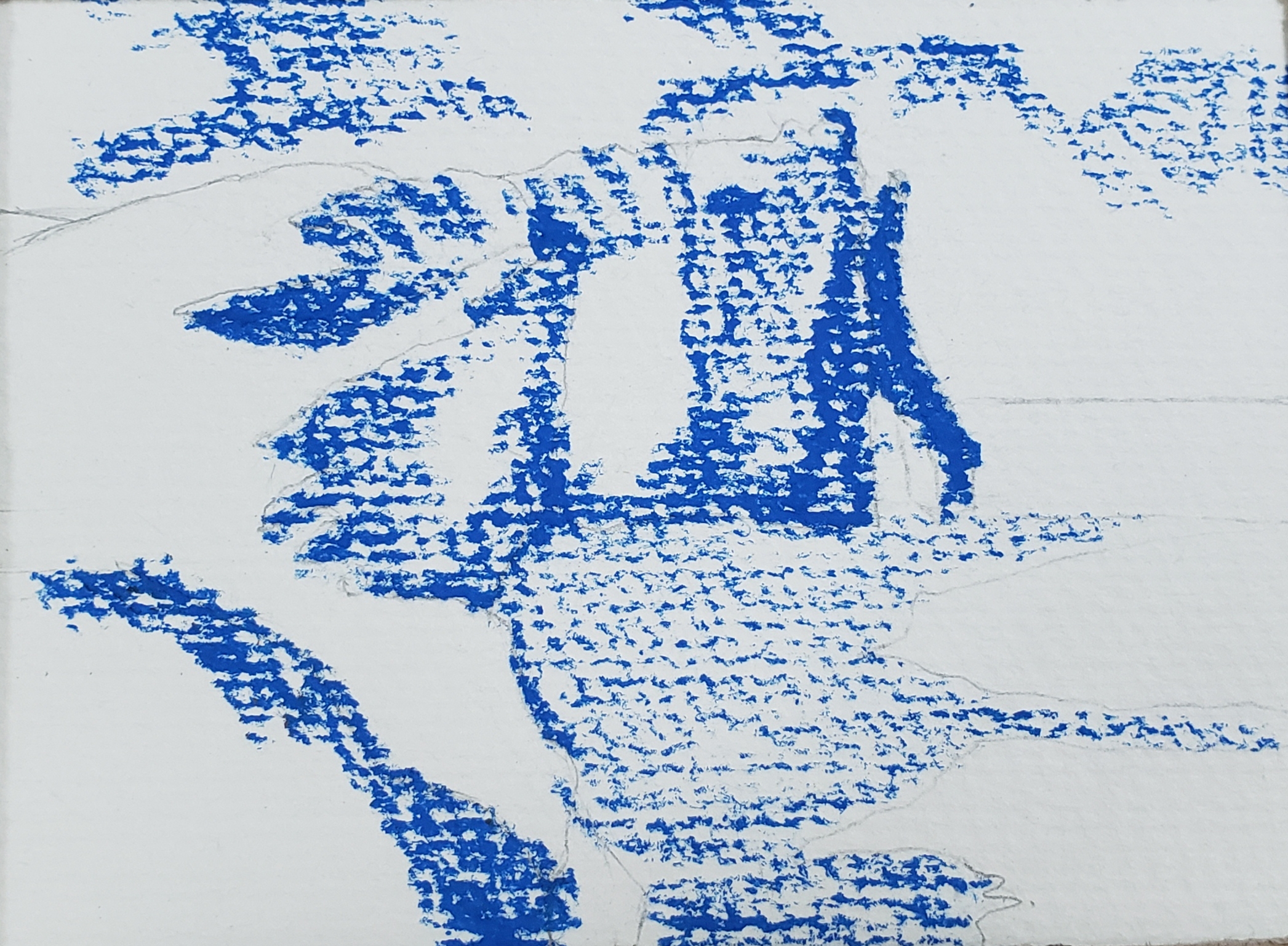 新手a5油画棒教程简单,day5树木画教学