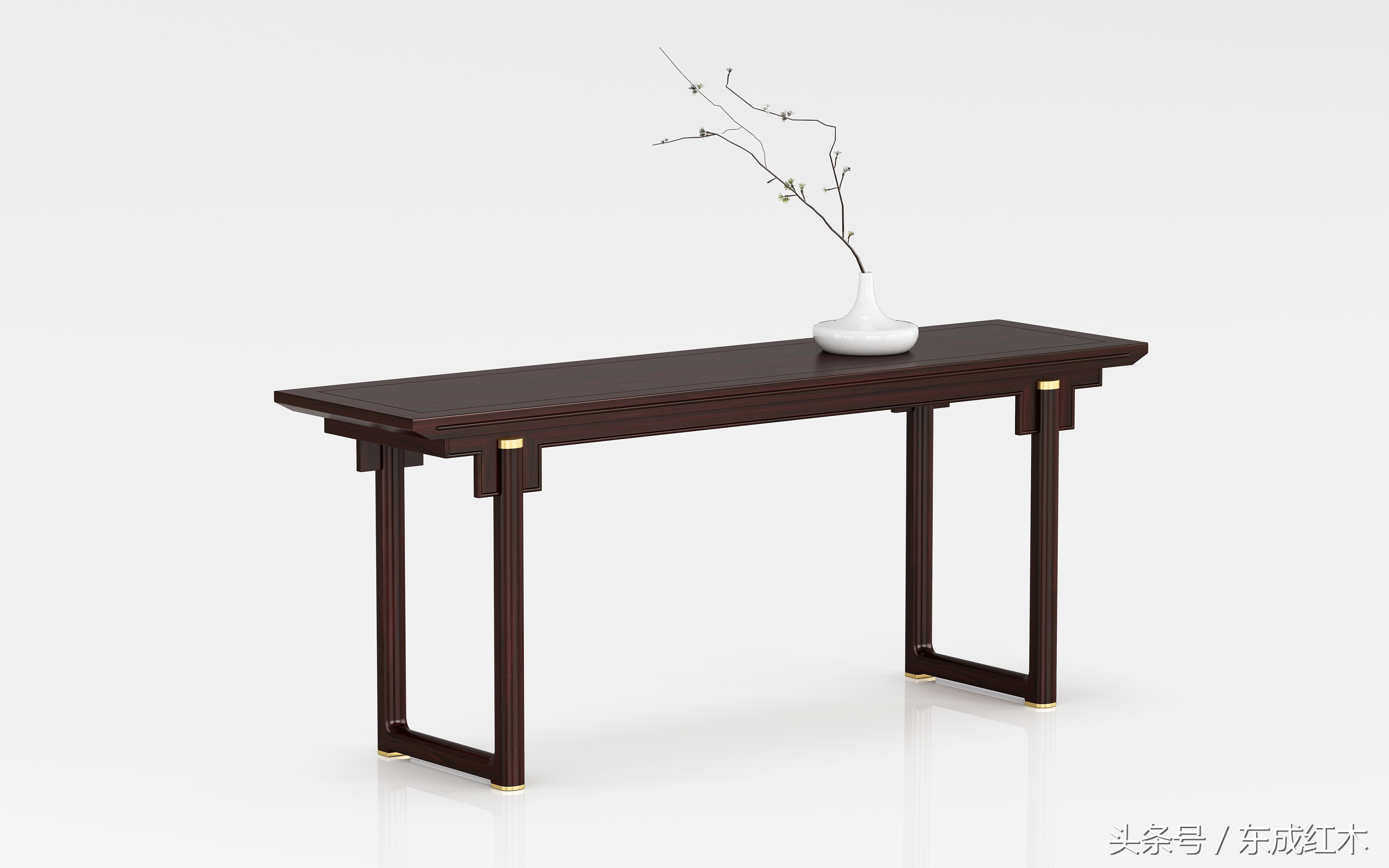 东成红木家装,红木风格新中式卧室装修