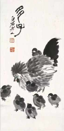 齐白石十二生肖图配古人诗词绝了,齐白石名画十二生肖兔