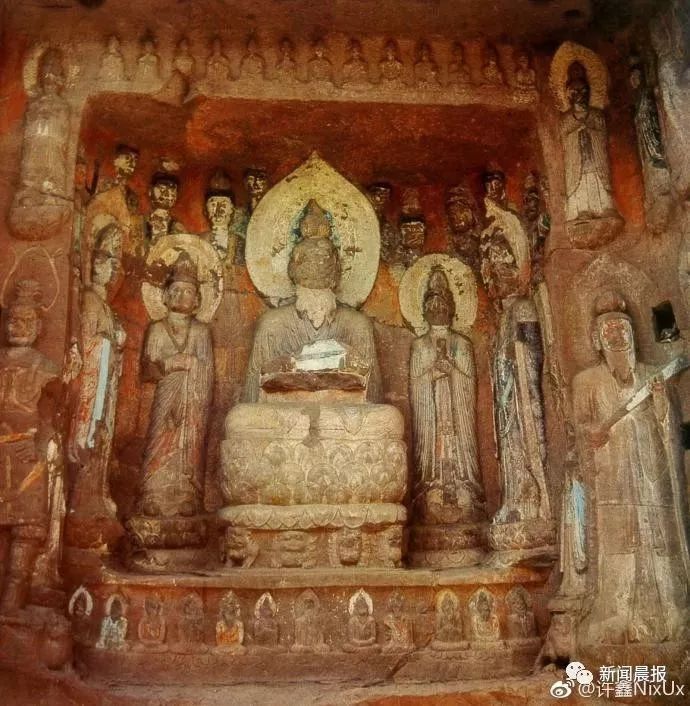 毁容式佛像修复,三代祖师佛像修复翻新