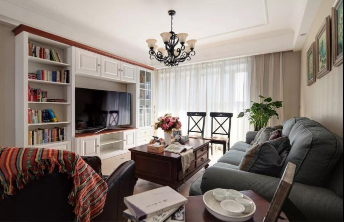 万科大都会125横厅户型装修效果图,贵阳万科90平左右装修