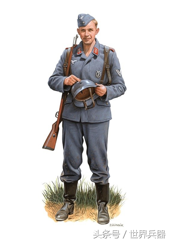 波波沙冲锋枪德军缴获版,二战德军正面图画