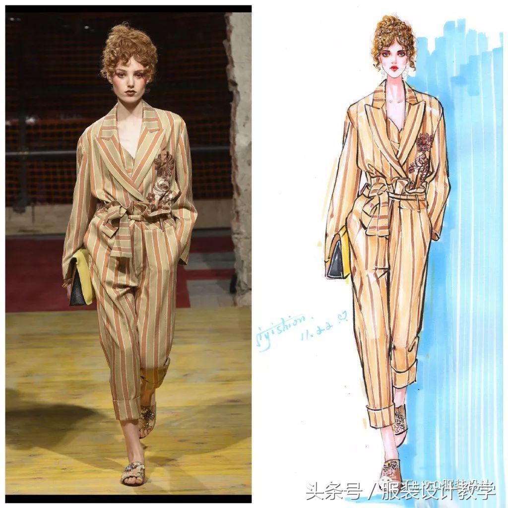 笔尖上的秀场！用一只马克笔带你穿梭各大秀场（成衣vs手绘）