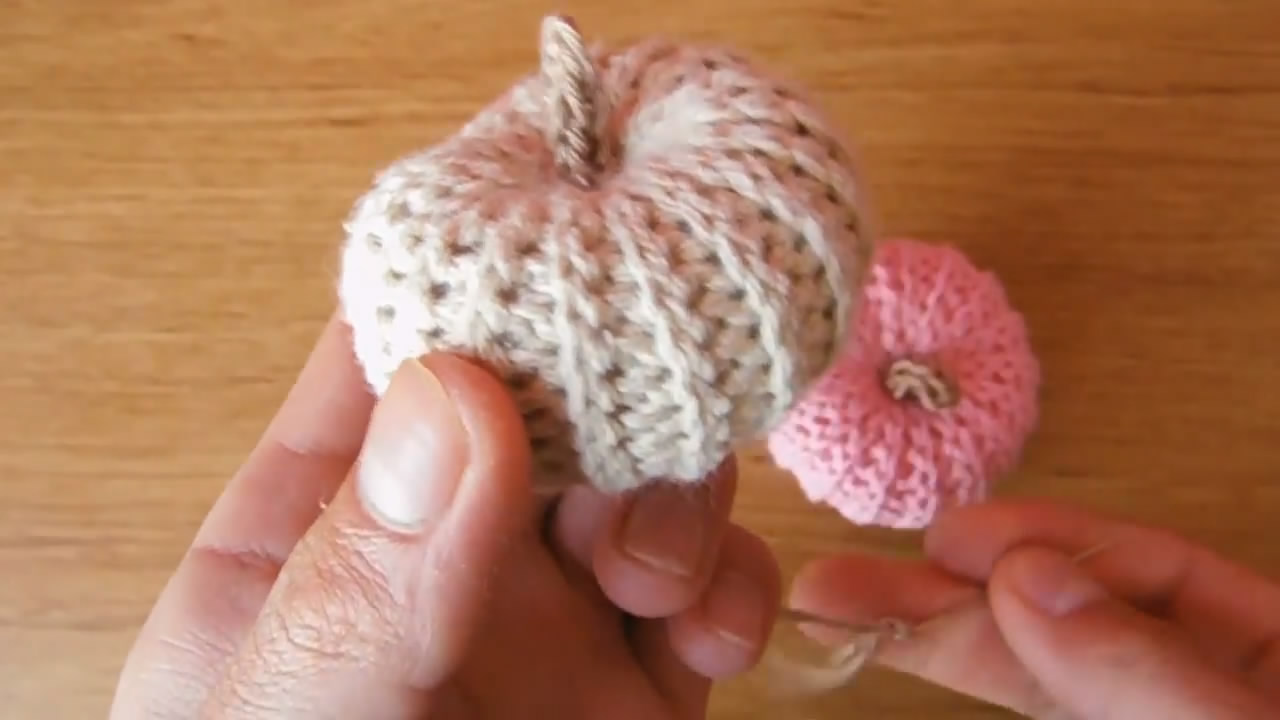 南瓜毛线钩织方法教程,毛线钩织长南瓜完整教程