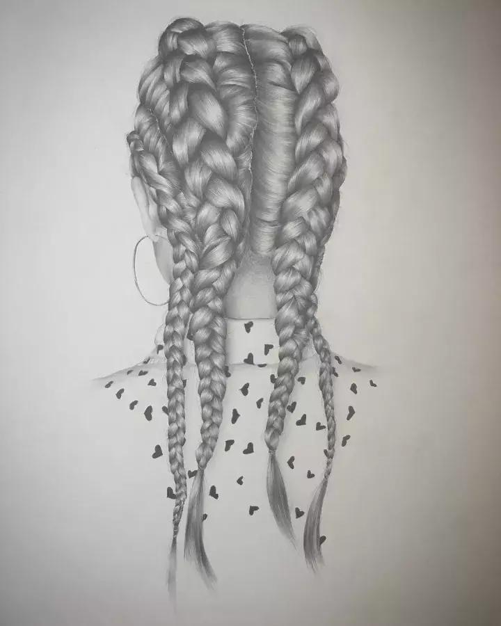 柔顺的长发很容易引人遐想，一起来看看画师笔下的头发如何表现