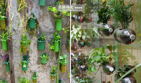 变废为宝自制栽培绿植器皿,塑料瓶创意绿植盆栽旧物利用