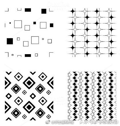 36种几何纹理，涵盖多种图形，好好学一下吧！