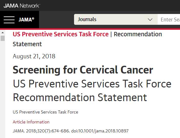 最新宫颈癌筛查指南,宫颈癌筛查中国指南