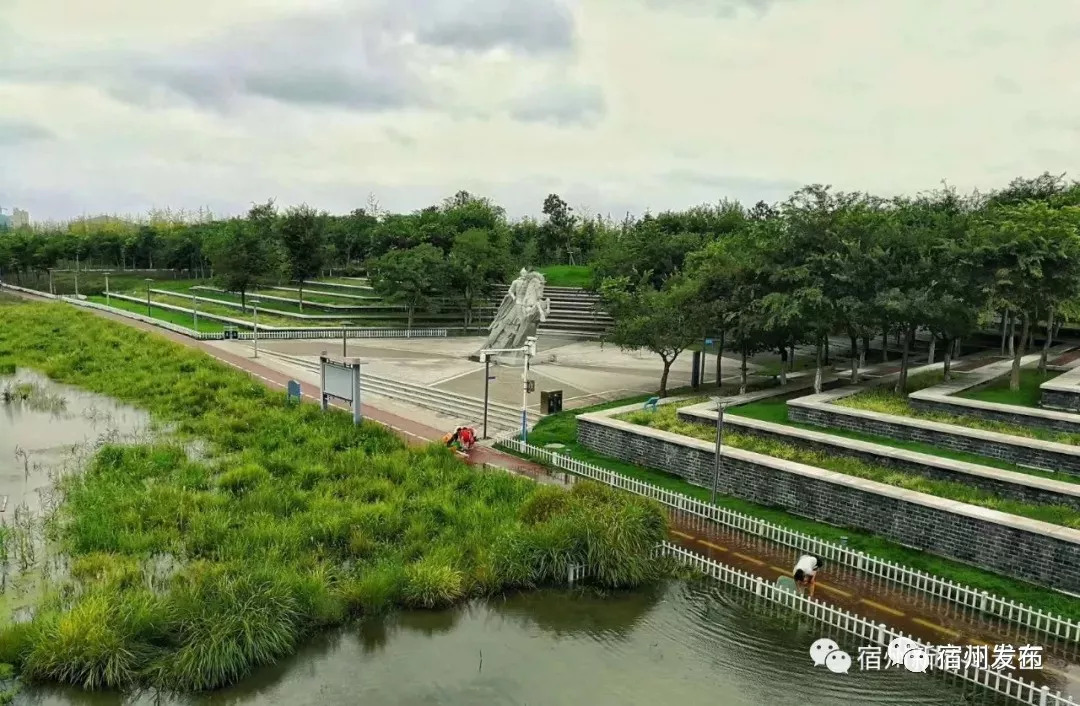 新汴河风景带,新汴河景色真美