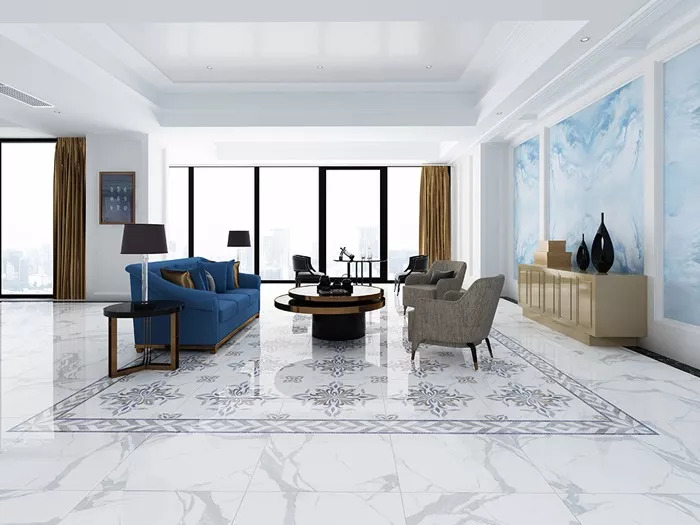 圆茶几拼花,客厅茶几瓷砖拼花效果图