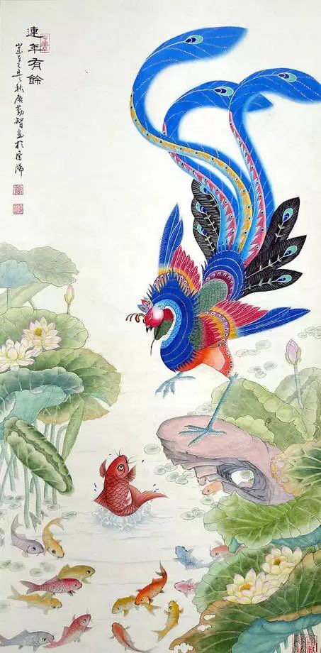 绘画吉祥,绘画凤凰图腾