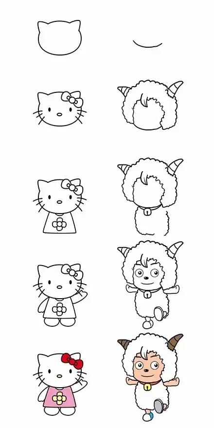 可爱的简笔画卡通人物哆啦a梦,哆啦a梦的人物简笔画大全