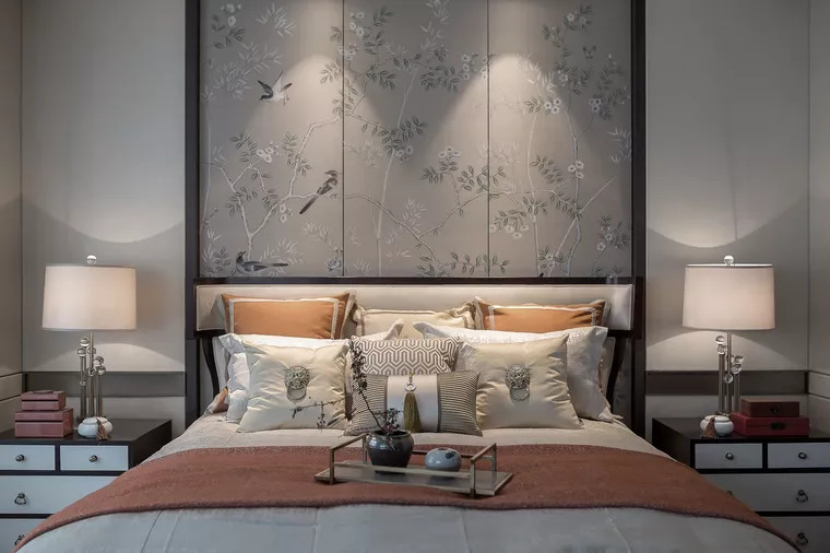 30款新中式背景墙设计案例欣赏,复古背景墙素材大全