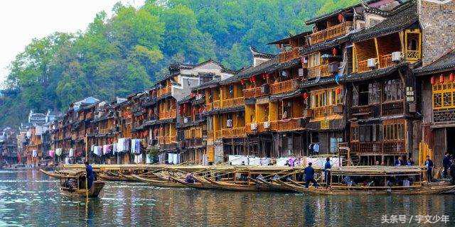 湘西土家族苗族自治州城市风景,湘西千年古城视频