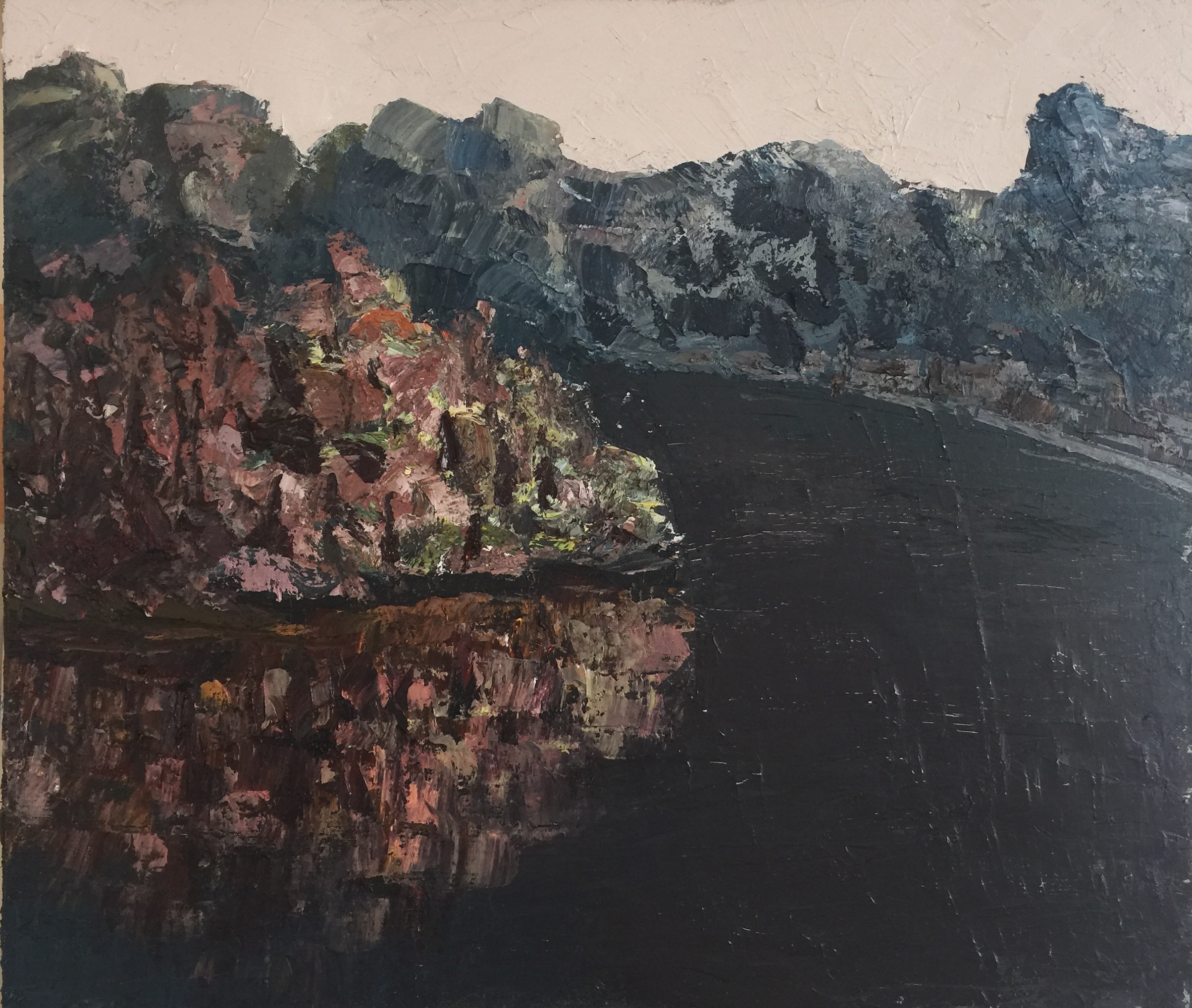 油画风景钢刀,油画风景人物绘画步骤