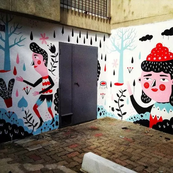 房屋墙绘,家中墙绘