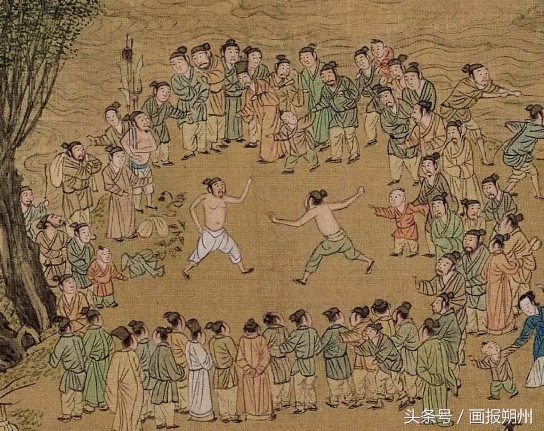 运动会名画,运动古画