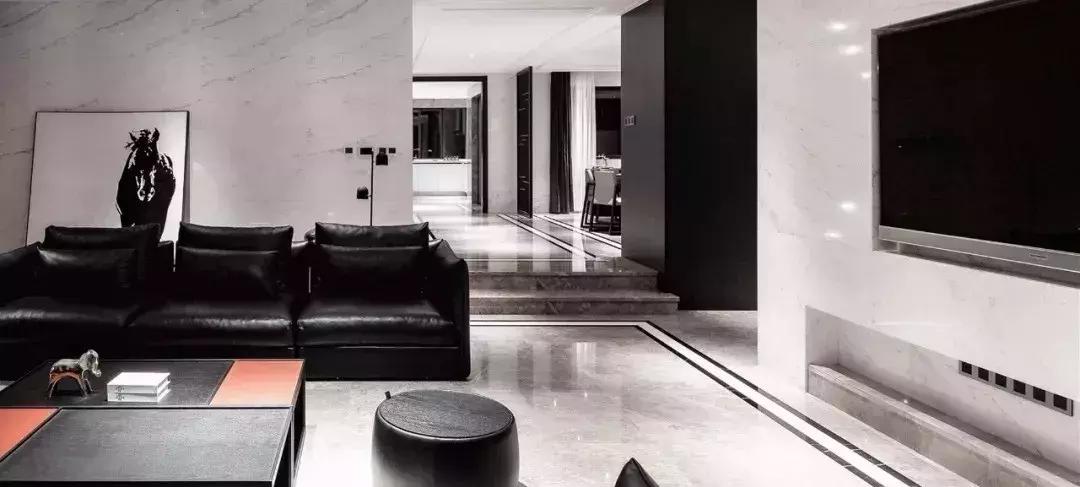 天然大理石装修别墅精致得体,别墅豪宅装修大理石是永恒的话题