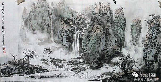 完整山水画绘画过程,各种山水画的基本画法