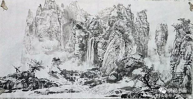 完整山水画绘画过程,各种山水画的基本画法