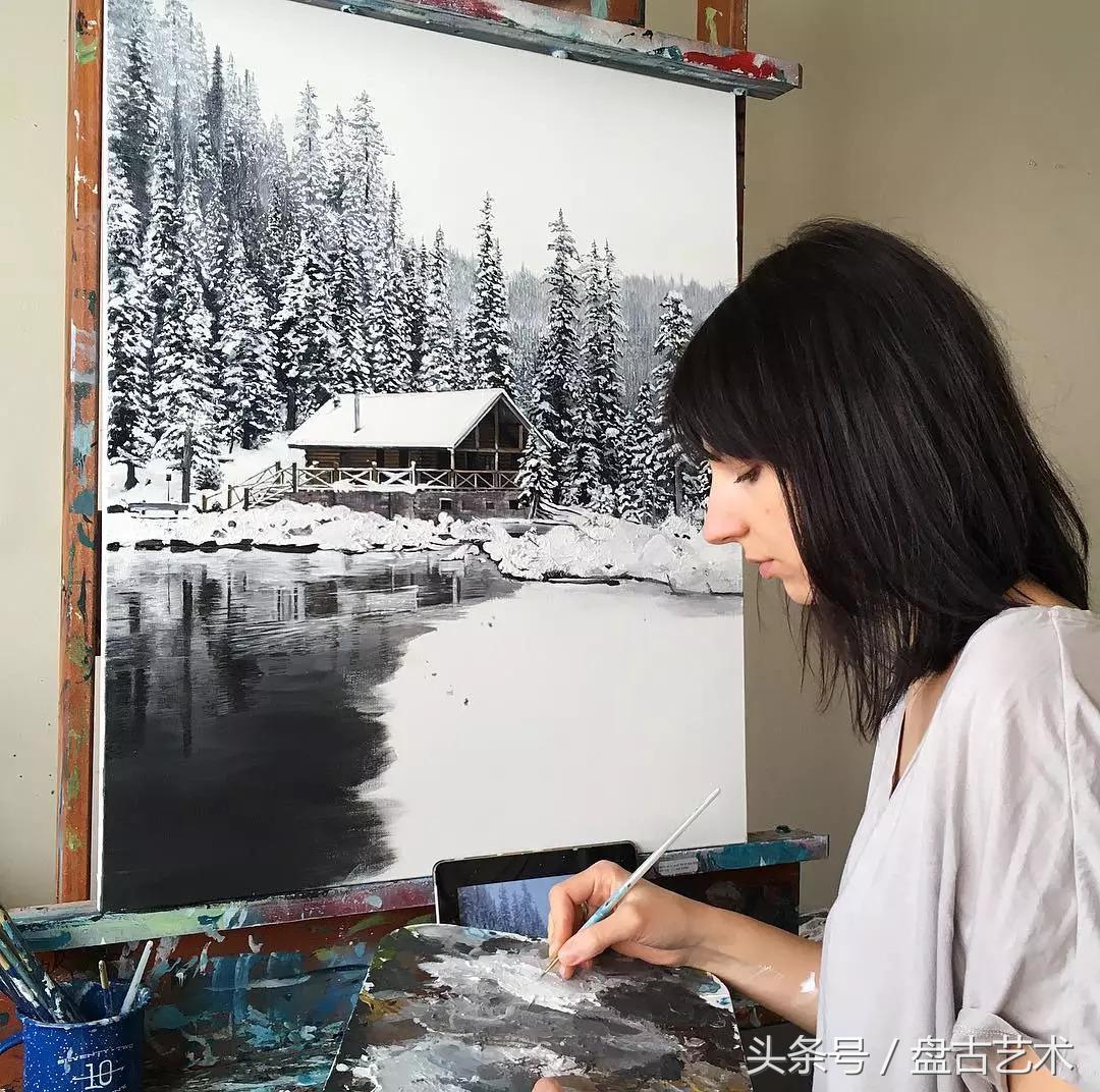 惹不起了不起！00后都画成这样了（盘古文化艺术油画国画批发