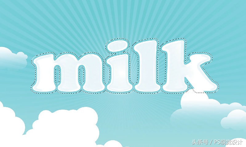 ps设计牛奶广告语,ps设计小清新海报