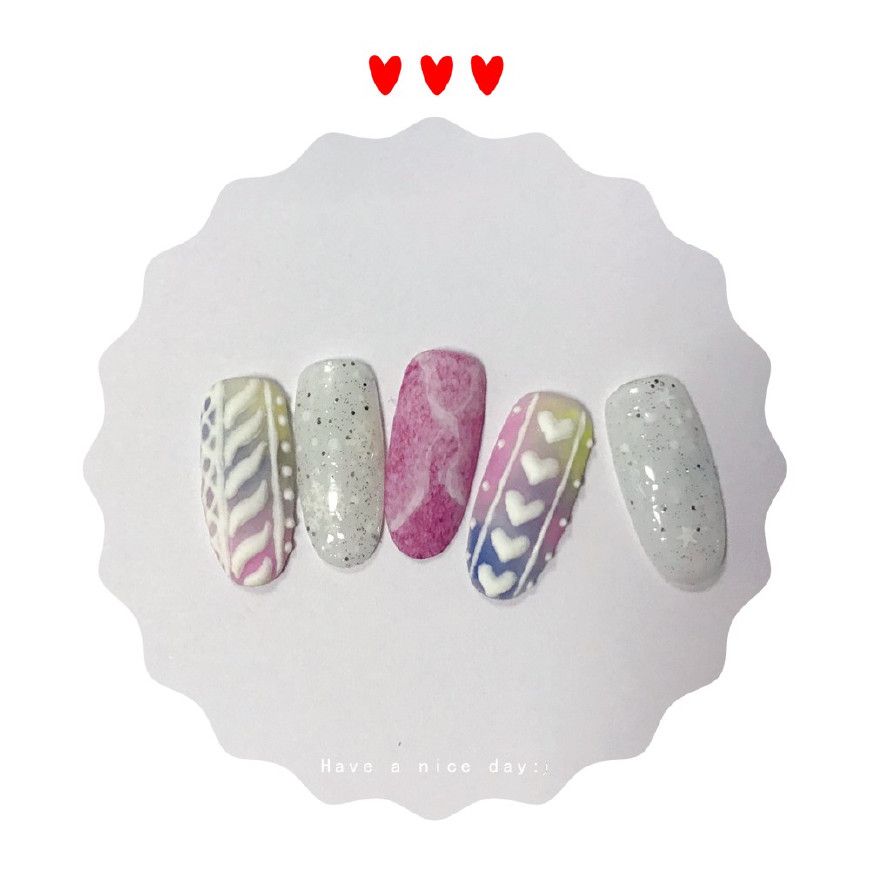 毛衣美甲教程,毛衣美甲画法教程