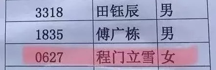 今年开学季这拨新生名字，比往年每届都令老师发指