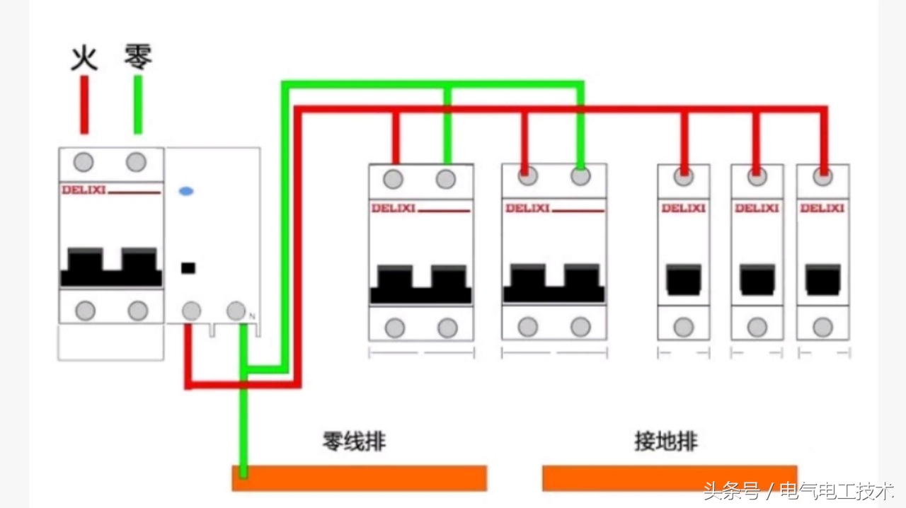 2p空开漏保配电箱正确接线视频,220v漏保的正确接线方法图解