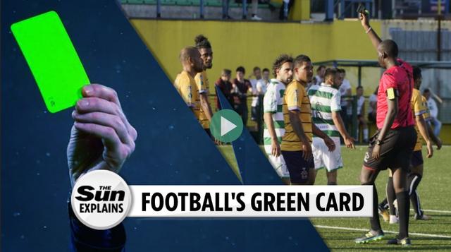 足球场上有黑卡吗,足球场有绿牌