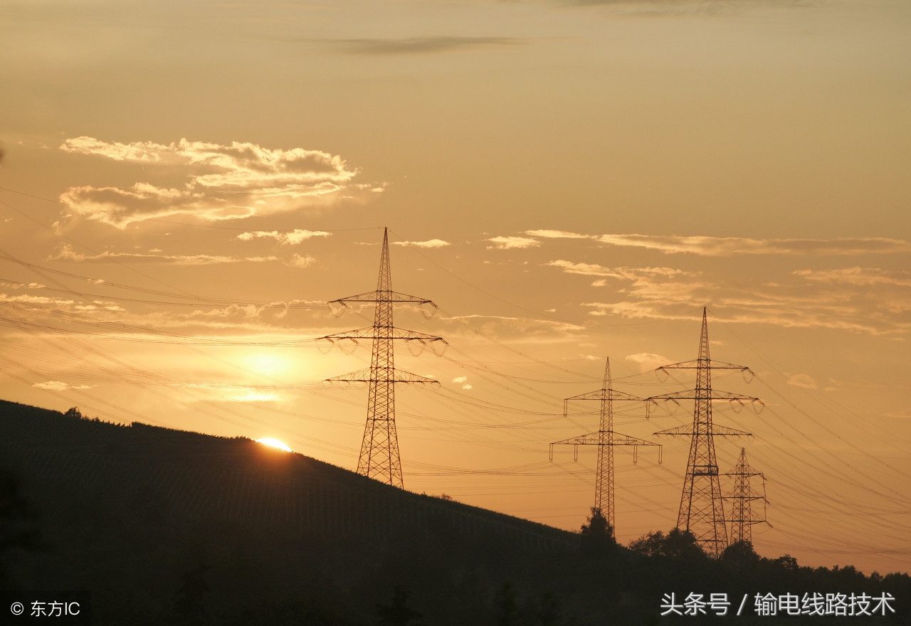输电线路架空地线发热,架空输电线路地线布置示意图