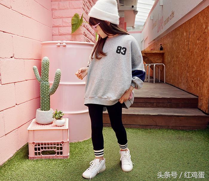 七岁女孩衣服秋冬款韩货,韩国女童6-12岁套装潮流