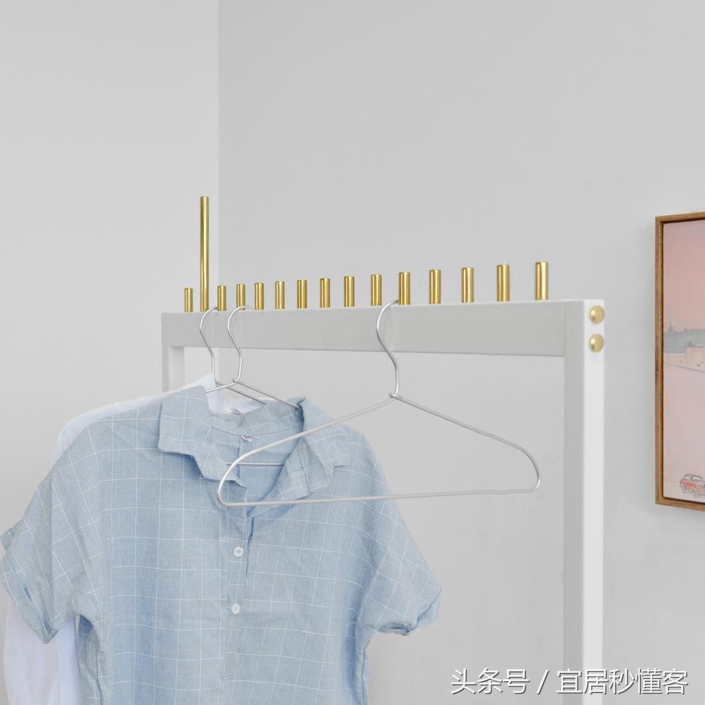 可移动衣帽架落地卧室网红款1.2米,衣帽架小户型设计