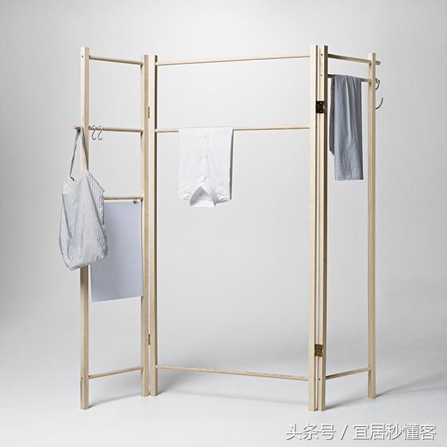 可移动衣帽架落地卧室网红款1.2米,衣帽架小户型设计