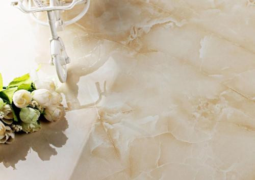 浅灰抛釉地砖客厅装修效果图,客厅通体大理石还是抛釉好